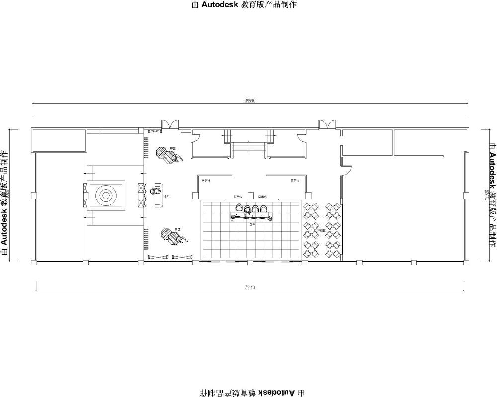 一个不锈钢展厅改造的平面方案_平面改造方案1