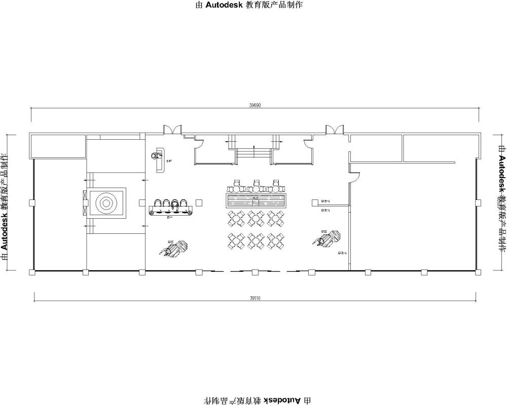 一个不锈钢展厅改造的平面方案_平面改造方案2