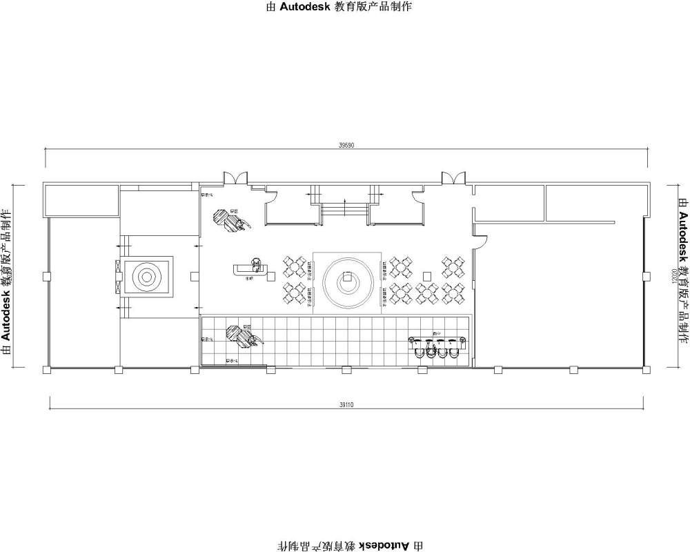 一个不锈钢展厅改造的平面方案_平面改造方案3