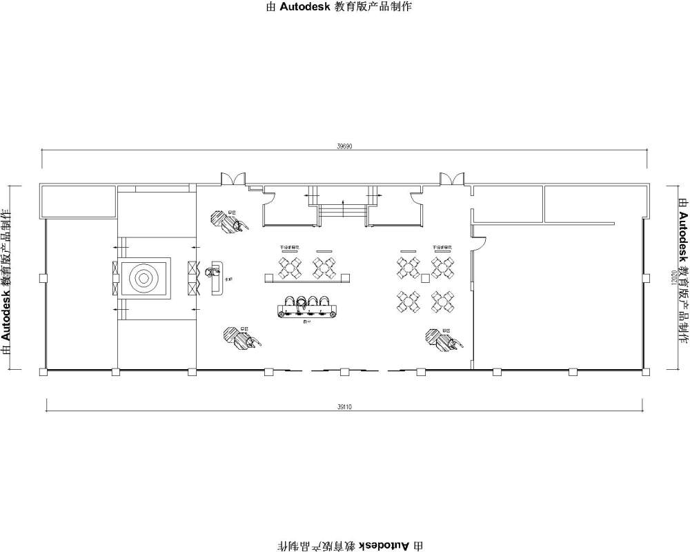 一个不锈钢展厅改造的平面方案_平面改造方案4