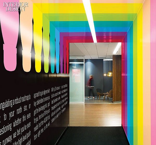 COCA-COLA S CANADIAN HQ BY FIGURE3_thumbs_78471-434013-_Vitaminwater_bottles_suggested_the_stripes_for_a_hallway_to.jpg