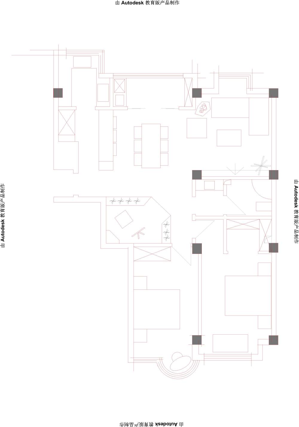 刚拿的的户型 敞亮 发挥空间大 第一时间分享 大家一起研讨_1-Model.jpg