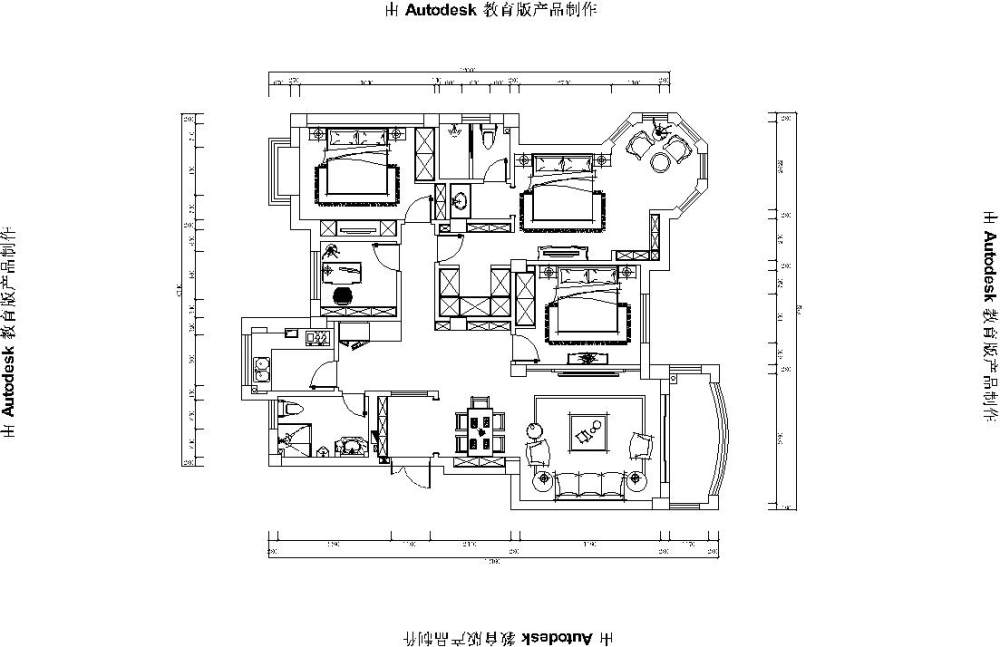 140平方 4房求布置_@IDhoof_11-Model.jpg