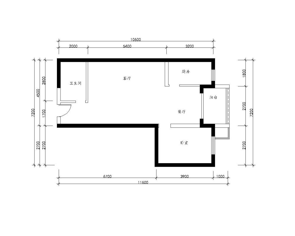 新手一枚，75平建筑面积，求平面布局_升龙户型图-Model.jpg