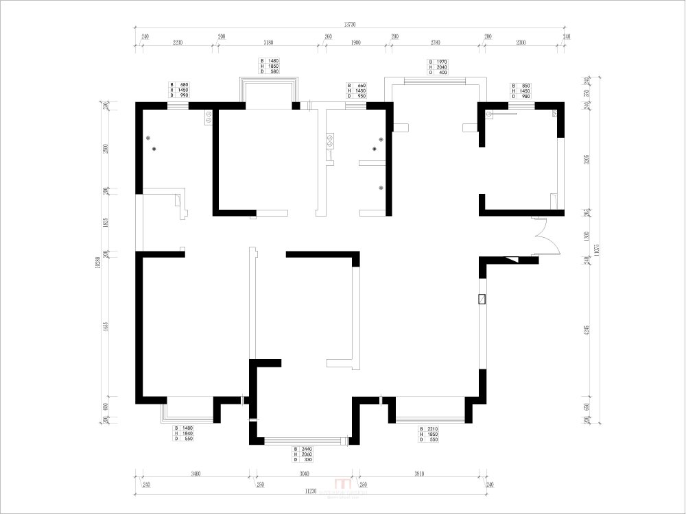 西安光·禾设计作品：曲江-观山悦_观山悦结构图纸-Model.jpg