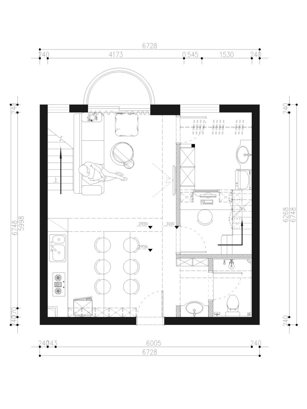 大神求救，帮忙想想方案——假复式-跃层！住宅商用型_方案21.jpg