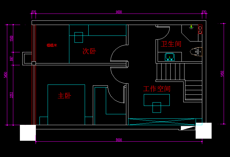 方正50平LOFT方案设计，大家可以试试_QQ图片20140928162810.png