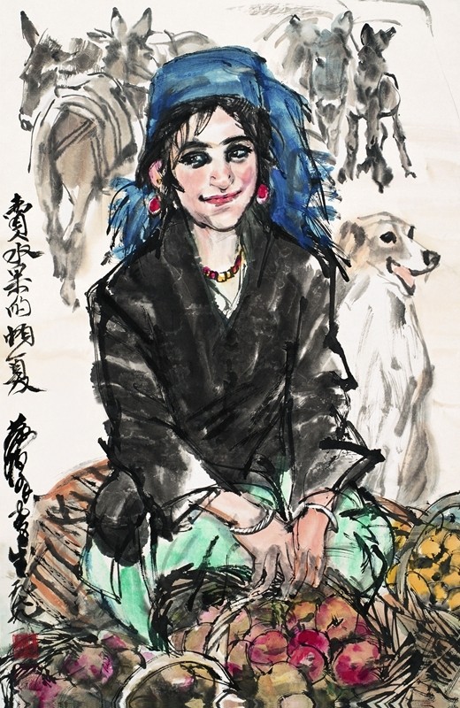 卖水果的帕夏 68×46cm 1979年.jpg