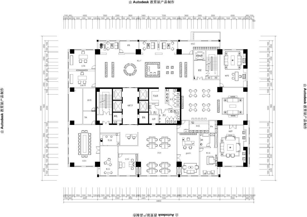 一個1300平黃金珠寶公司辦公室會所沒做過會所求指導