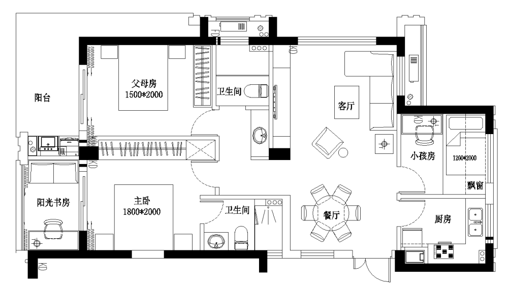 1千DB,为期7天，83方紧凑小户型，3房2卫求设计优化_QQ图片1.png