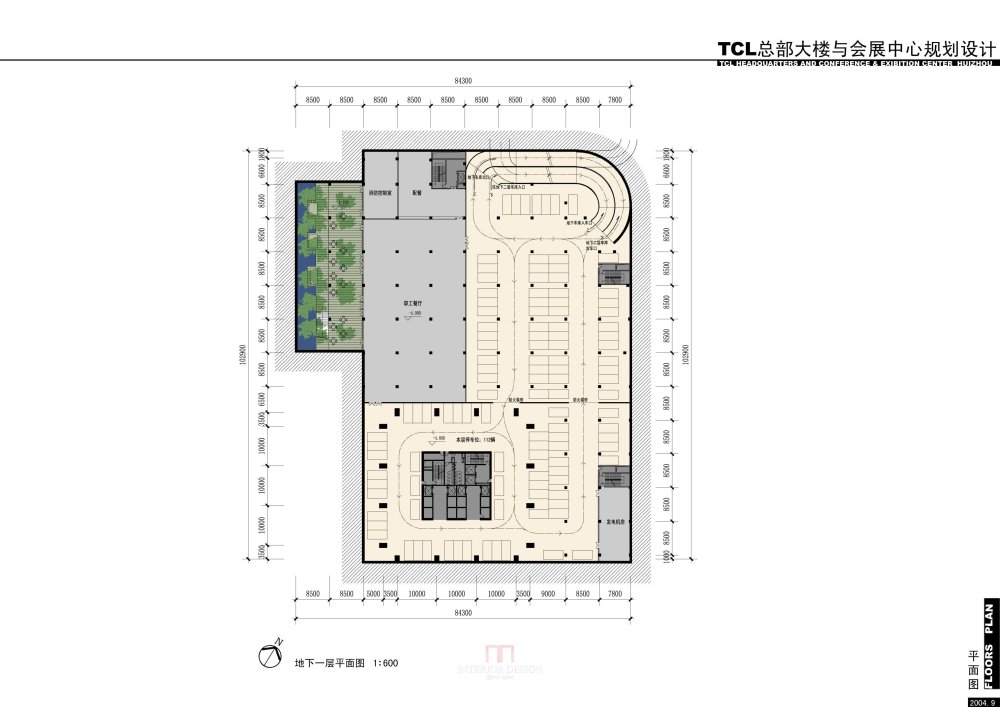 TCL总部大楼与会展中心_地下一层平面.JPG