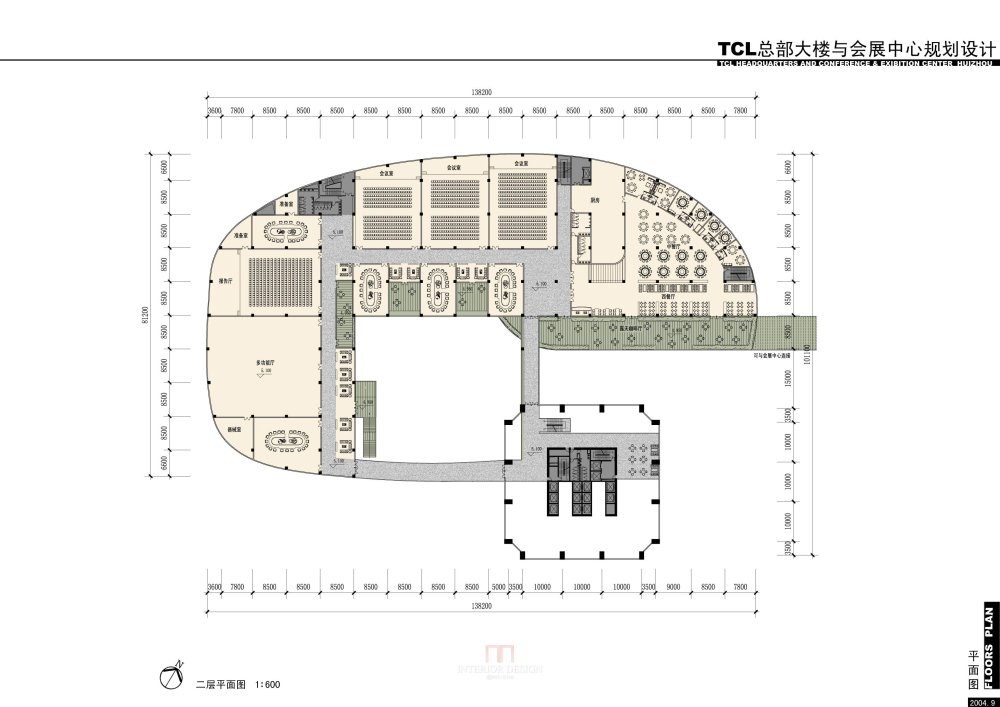 TCL总部大楼与会展中心_二层平面图.JPG