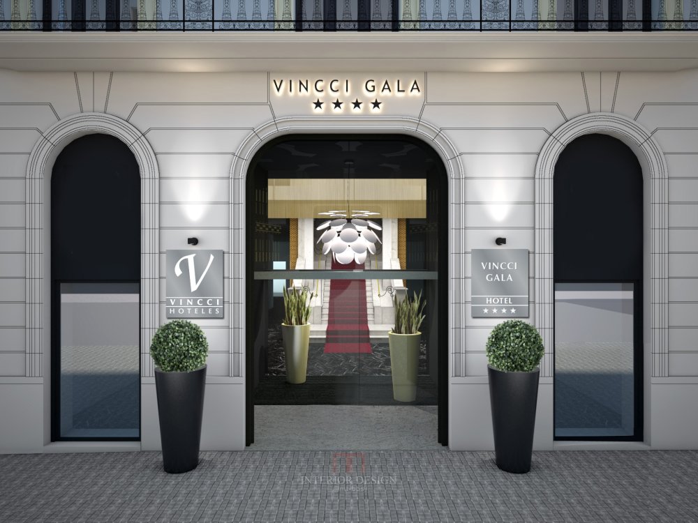 巴塞罗那文西佳乐酒店（Hotel Vincci Gala Barcelona）_Aussenseite.jpg