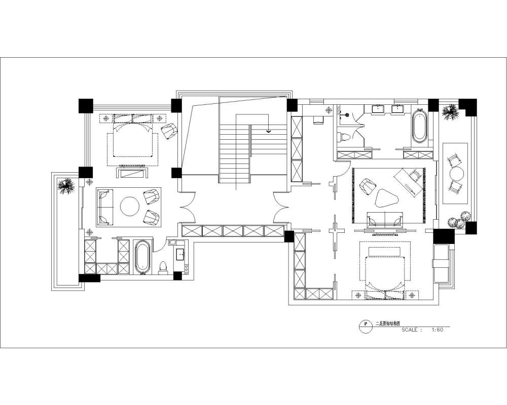 【第13期-住宅平面优化】一个390m²跃层住宅11个方案 投票奖DB_2.jpg