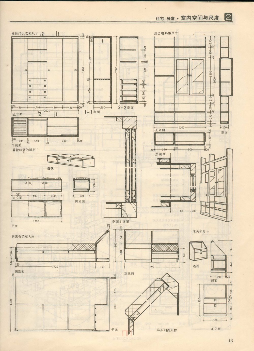 空间尺度，室内设计相关尺寸标准明细_13住宅居室.室内空间与尺度.jpg