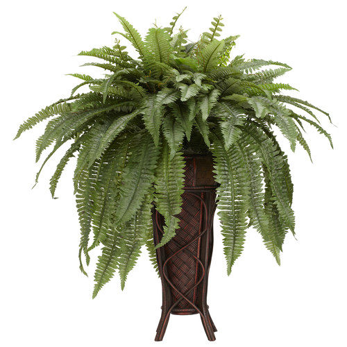 绿色植物-纯爱_Nearly-Natural-Boston-Fern-with-Stand-Silk-Plant.jpg