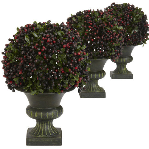 绿色植物-纯爱_Nearly-Natural-Pepper-Berry-Ball-Topiary-(Set-of-3).jpg