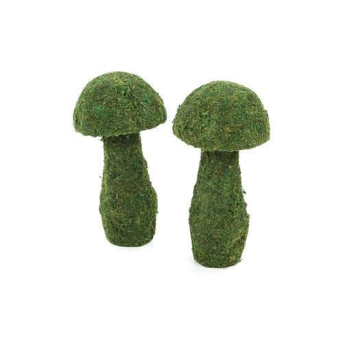绿色植物-纯爱_Three Piece Mossy Mushroom Topiary Set in Green (1).jpg