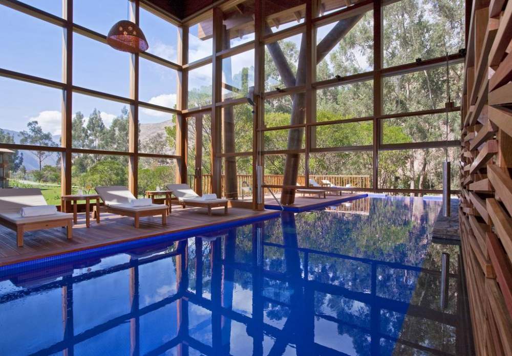 Tambo del Inka Hotel, Urubamba, Peru_调整大小 23)Tambo del Inka Hotel—Swimming pool - inside Spa 拍攝者 Luxury Colle.jpg