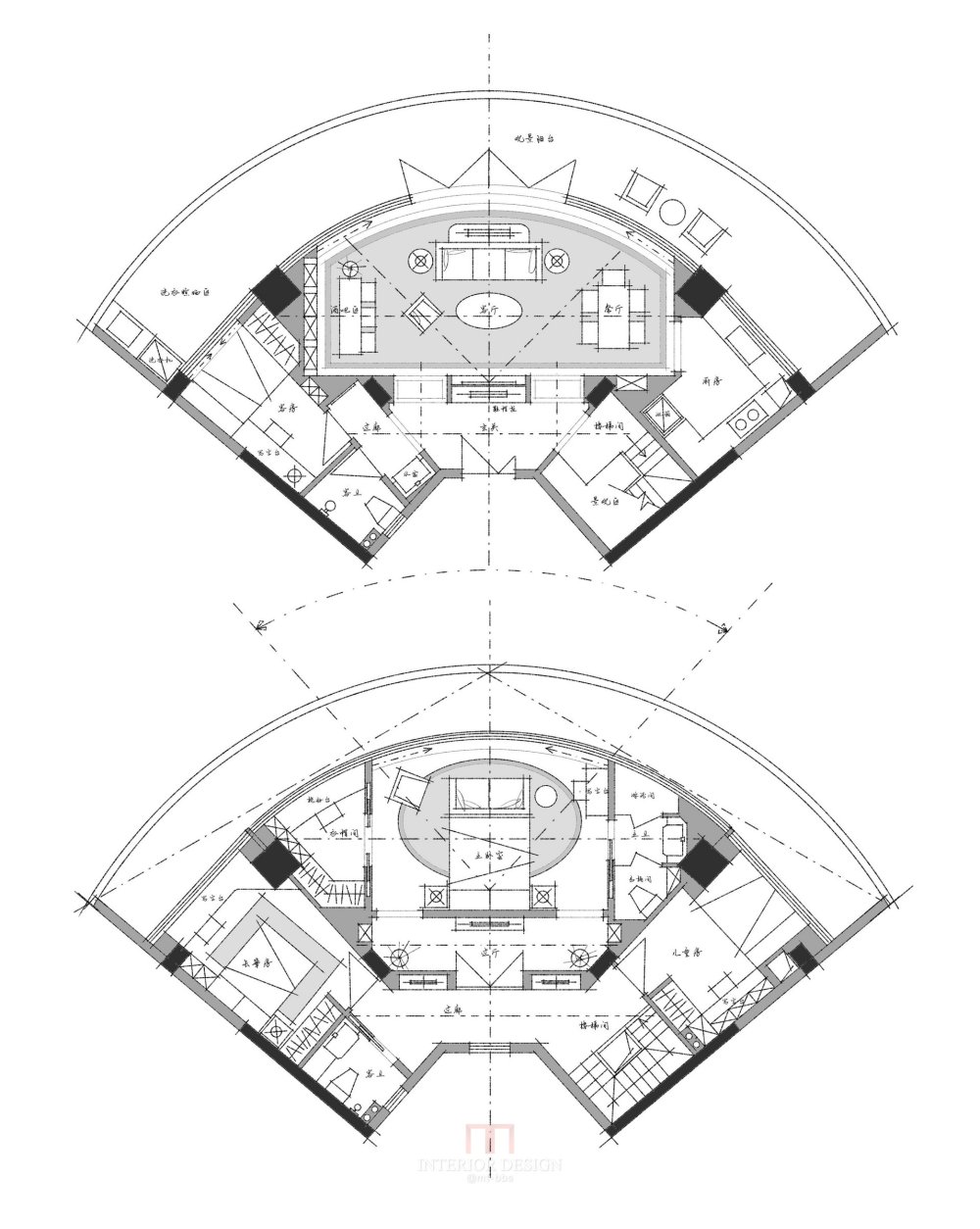 【第14期-住宅平面优化】一个210m²跃层海景房 其余优秀方案_10.jpg