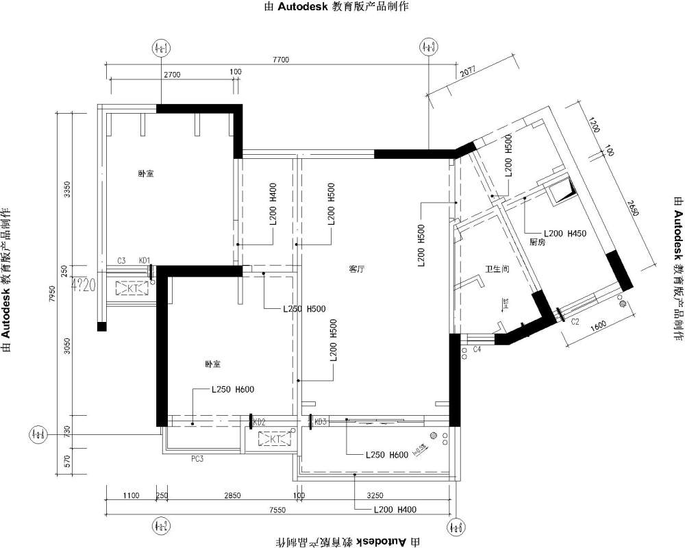 小户型设计方案。 多提宝贵意见_05 PIAN-Model.jpg