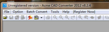 cad格式转换器_单击左上角File