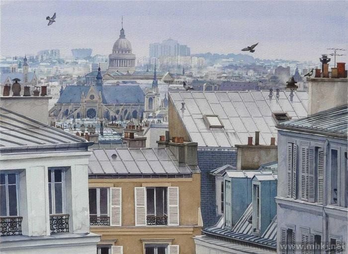 法国超写实水彩画家 Thierry DUVAL_7c48d544xa08913a17937&amp;690.jpg