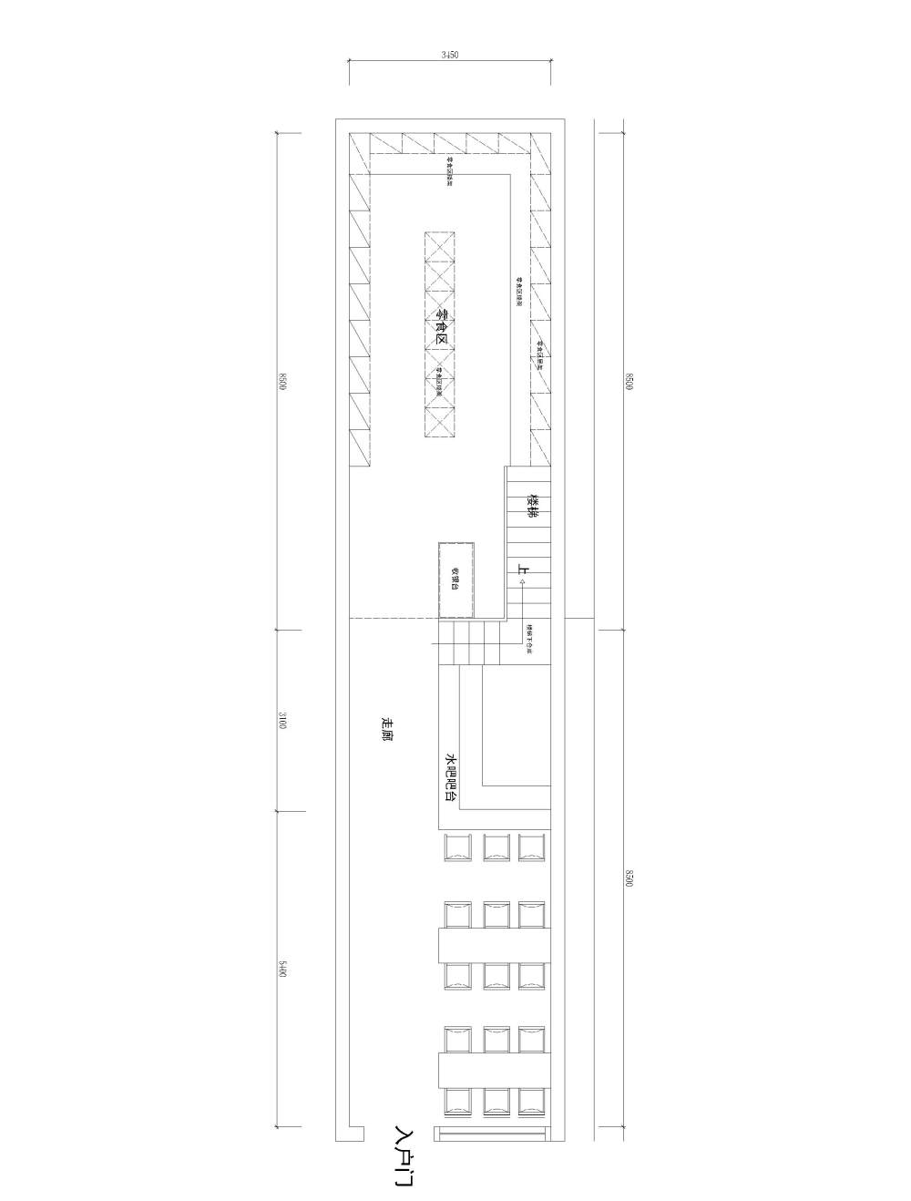 求更好的方案 自己做的觉得不是很好（水吧平面）_一层-Model.jpg