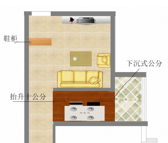 小 户型 进去以后完全不知道该怎么摆 厨房客厅实在不合理_RYS1LU8$QH5WPDU%IP[3XF0.png