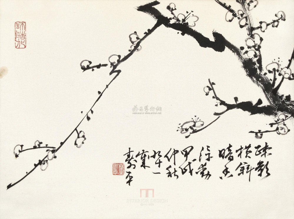 梅花 兰花 竹 国画图片（免费分享）_zc-7139-1382.jpg