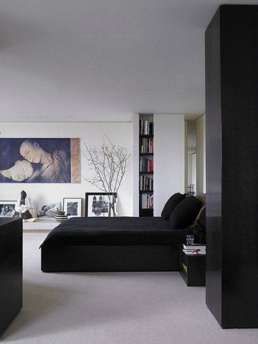 時裝設計師唐娜·凱倫（Donna Karan）的黑白灰色調公寓_46e9a339t76ef3681c478&amp;690.jpg