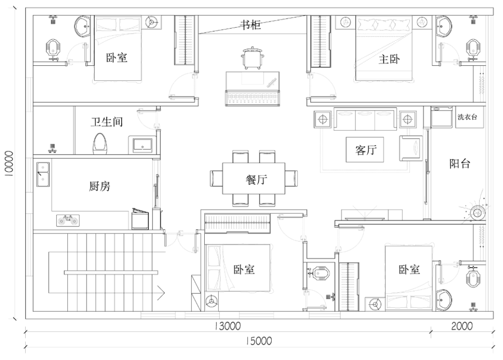 自家平面布置图，高手给点意见谢谢！_QQ图片.png