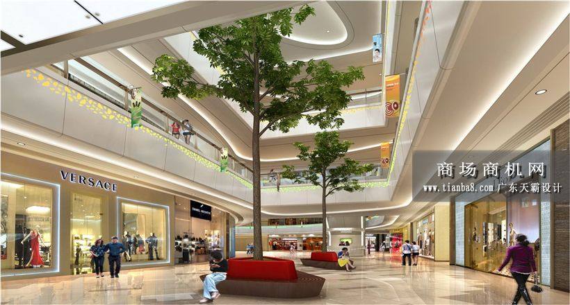 购物中心装修设计效果图：成都龙湖北城天街广场室内设计效果图3