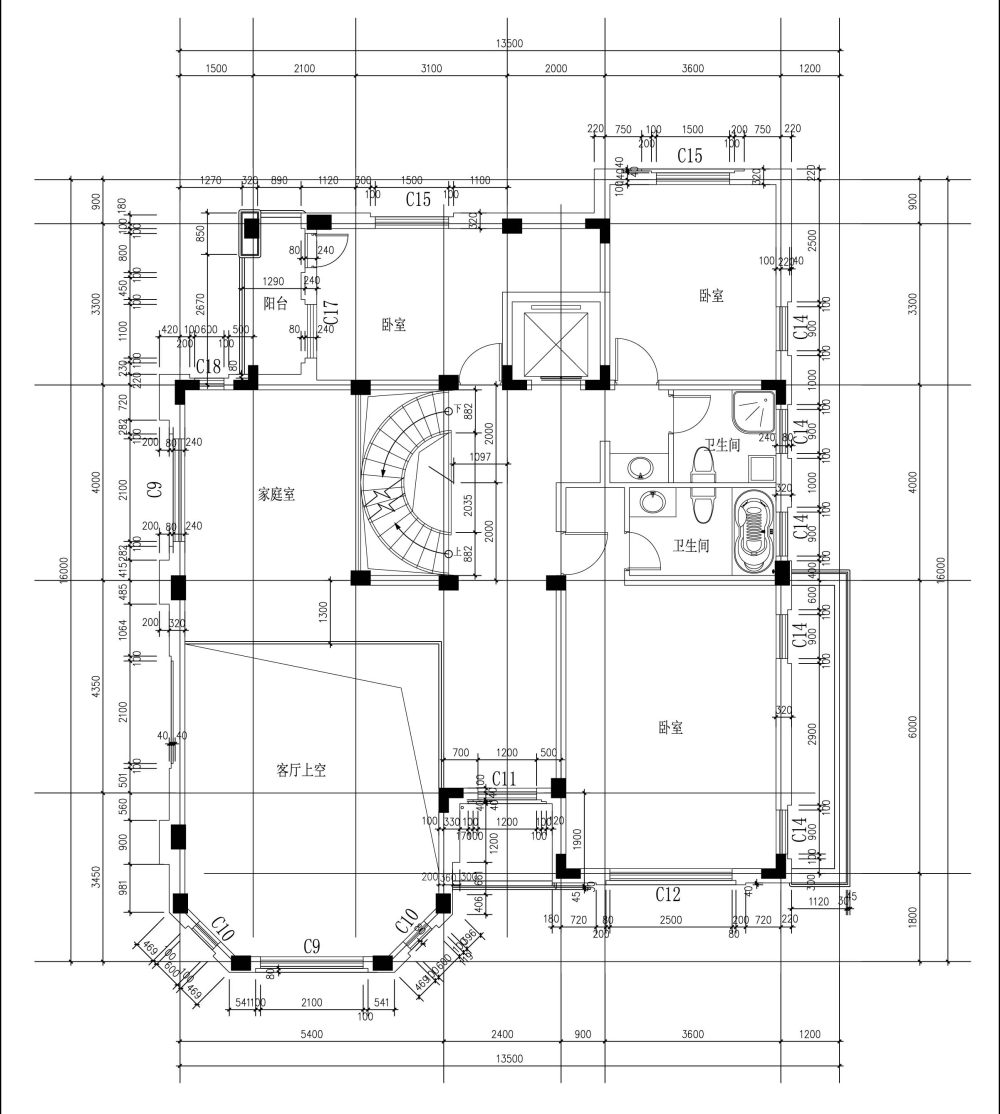 一套别墅初稿方案_A2型 Model (1)2-2.jpg