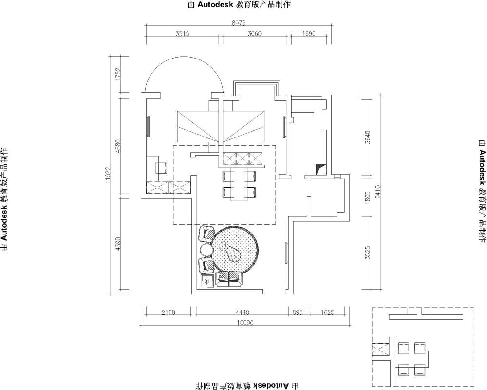 又一奇葩户型，客厅和餐厅空间该如何分区，还要做欧式..._@IDhoof_Drawing1(1)-Model.jpg