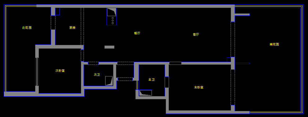 二居改三居，赠送南花园和北花园，求高手们出招_1111.png