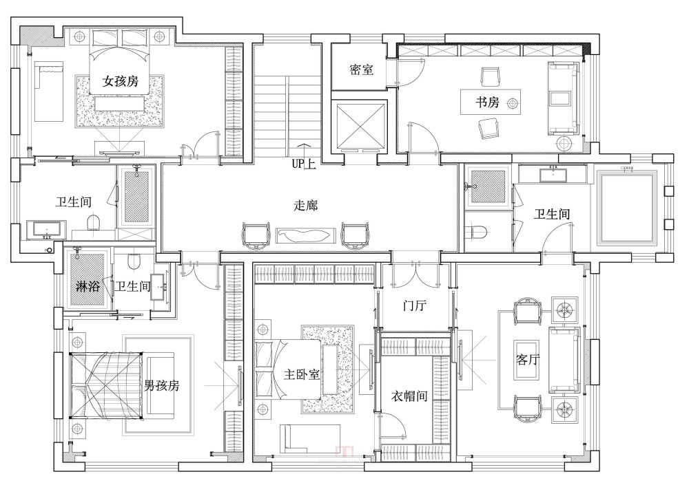 中式别墅进行曲--从没有主题思想开始。。。。。。_三层定稿平面规划方案