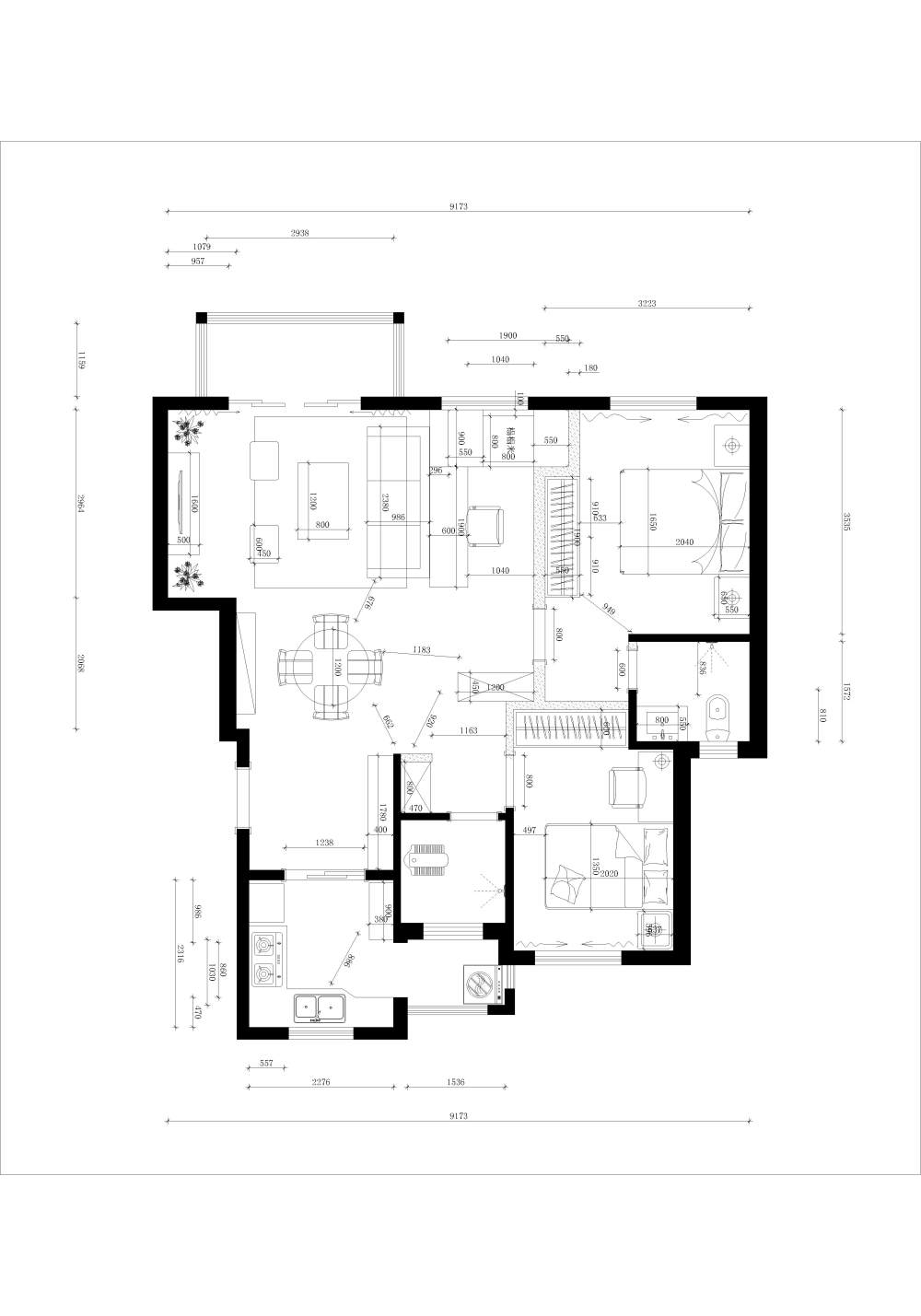 80平想做成酒店式住宅，好的建议均可获得DB奖励～_0001-Model.jpg