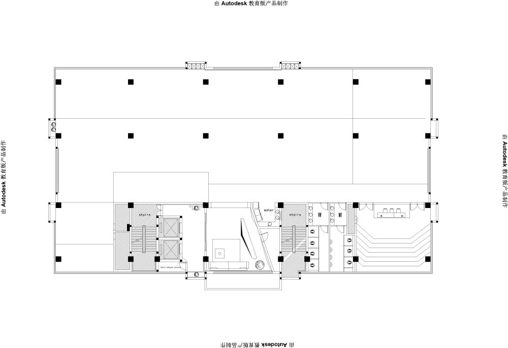 900左右平方的办公场所，做出来的平面不满意。帮帮忙。_@IDhoof_结构图-Model.jpg