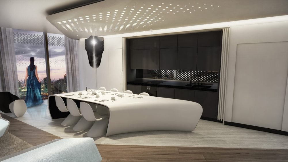 Zaha Hadid Architects  ME by Melia hotel_Serviced-Apartment-2-Bedroom-Plan-Dining.jpg