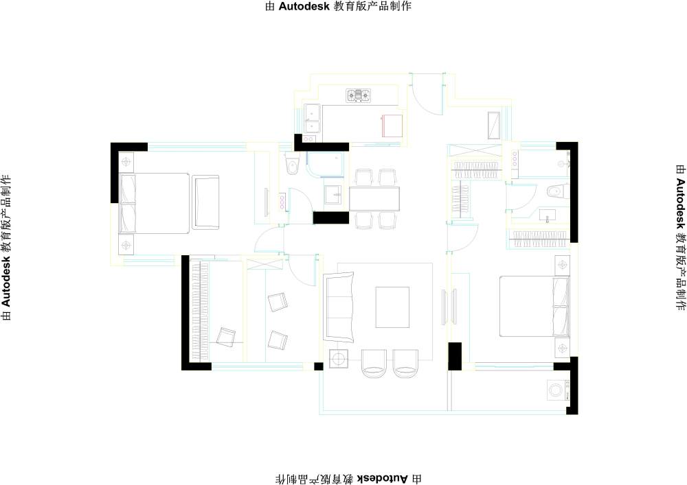 一个小家装的思考！跪求好方案_1-Model.jpg