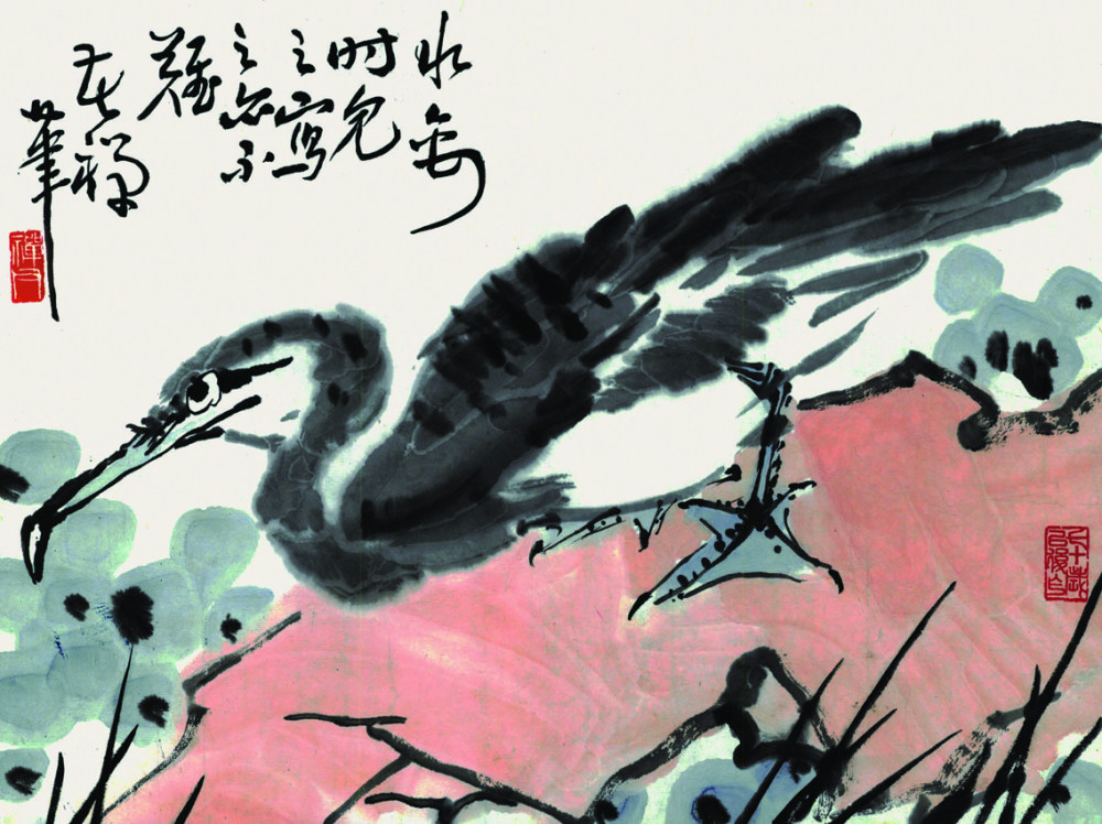 水墨画_《鱼鹰》1974年作.jpg