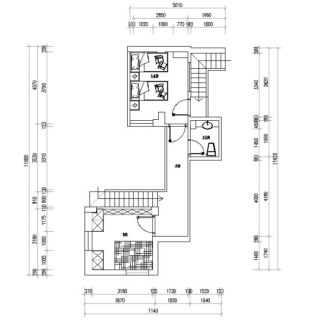 120方尖顶房子求布局突破_2