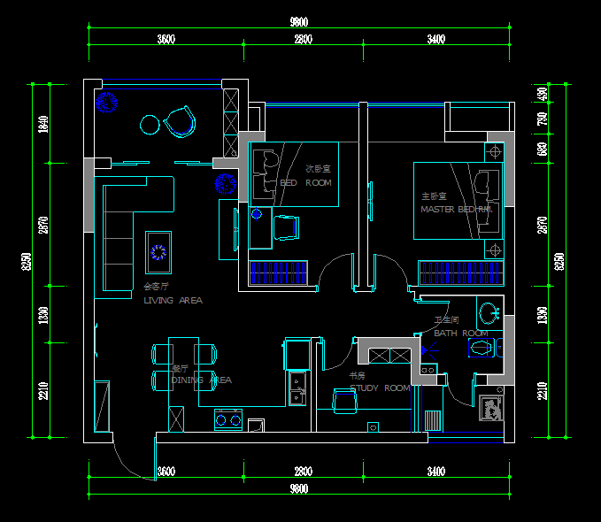 求各位帮忙！两室还加个书房怎么改_A[0D5XVP293OU7J@EE$]G}W.png