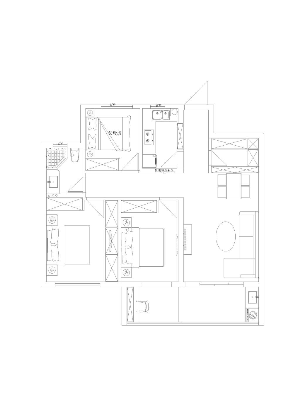 朋友家的一个户型方案_月亮湾-Model.jpg