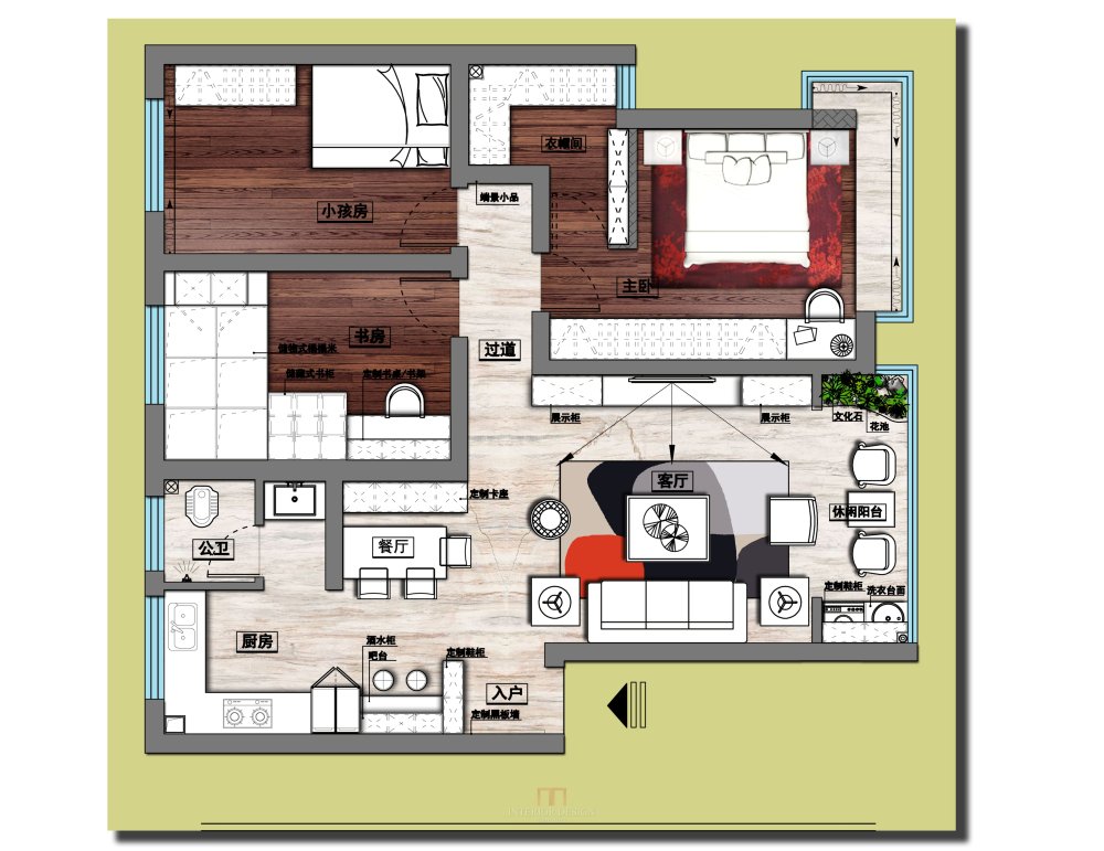 LZ-平层住宅设计平面方案及彩色平面、_1.jpg