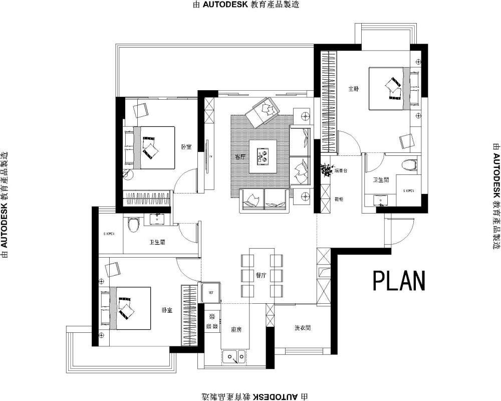 入户正对卫生间，怎么办啊？帮忙下大师们！_CAD-Model.jpg