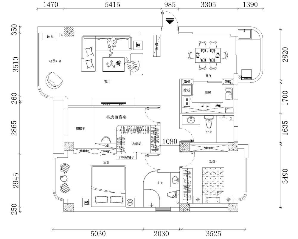 3房2厅平面，求改进_2.jpg