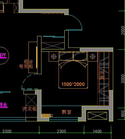 套内90平，改了个小四房。求大神指导还有深化空间吗？_老人房.png