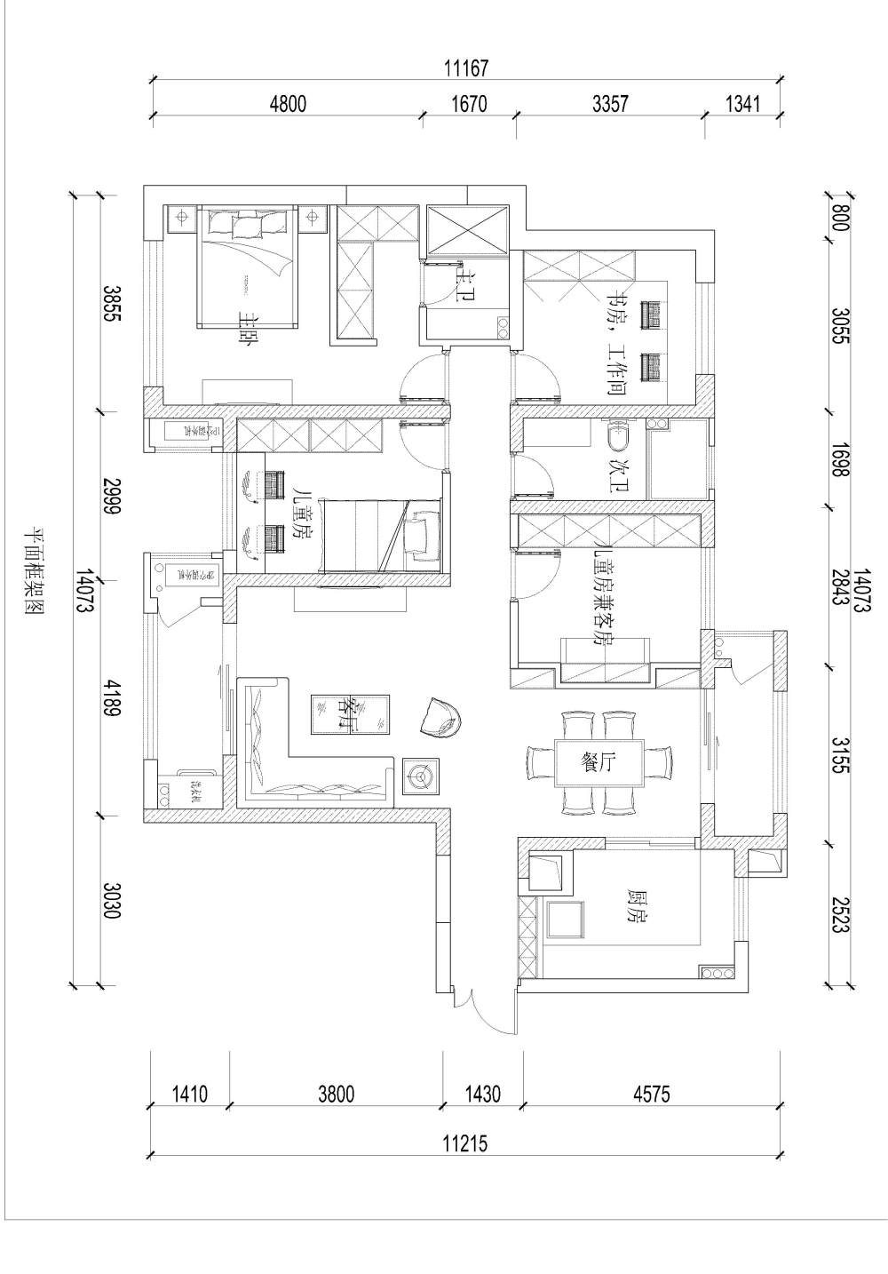 【1000DB悬赏最佳户型方案--143平】_建筑框-Model.jpg